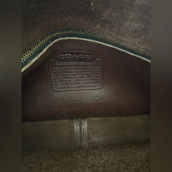 Vintage Coach Rich Brown City Bag - Picture 4 of 4